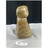 Image 4 : Heavy 9" Tall Inuit Soap stone Carvng Signe on bottom