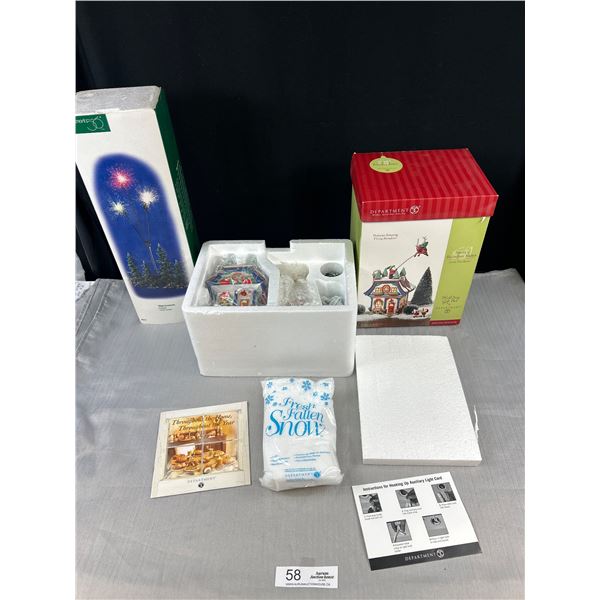 2 Department 56 Christmas Village Pieces in original Boxes