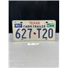 Image 1 : Vintage Texas Farm Trailer License Plate