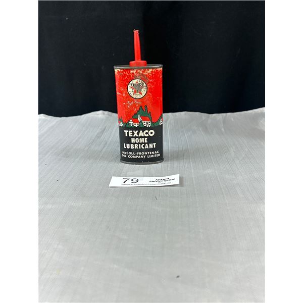 Vintage 4oz Texaco Home Lubricant Tin