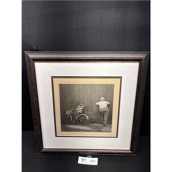 Professionally Framed 16" x 16" Photograph Called Play Ball
