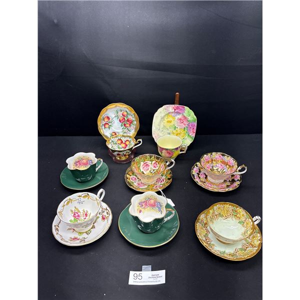 Very Nice Lot of 8 Vintage Teacups and Saucers Made in England