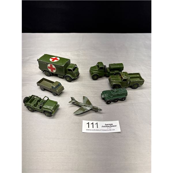 Lot of Vintage Dinky and Other Diecast Army Vehicles