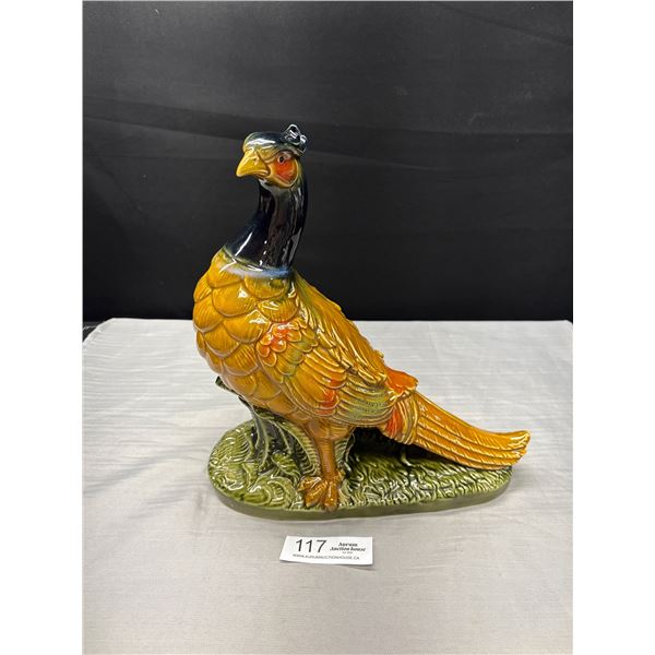 Large Vintage Ceramic Pheasant 13" Tall
