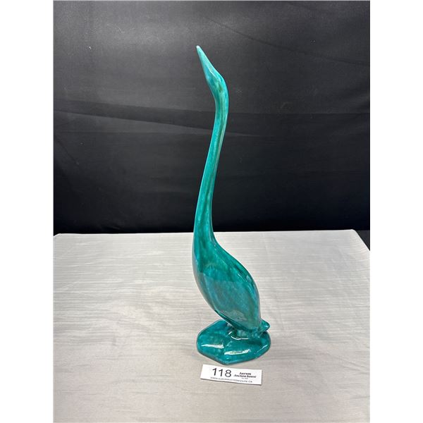 Vintage 16" Tall Signed Ceramic Bird