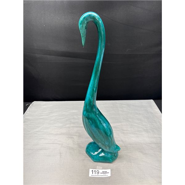 Vintage 18" Tall Signed Ceramic Bird