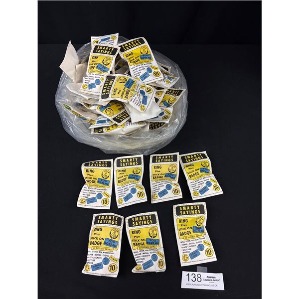 Lot of 52 Smarty Sayings 10 C Toys From 1966 Unopened