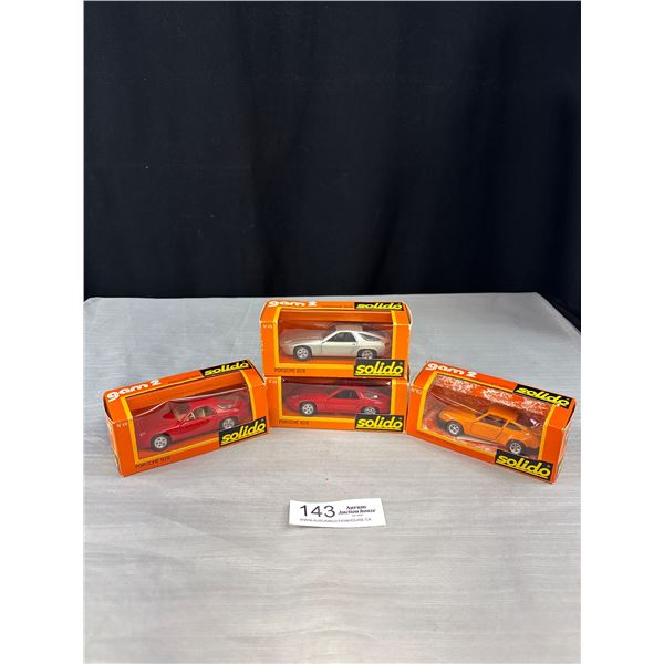 Lot of 4 Solido Diecast Cars in Original Boxes