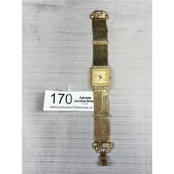 Gorgeous Gold Plated Mesh Watch Needs Battery