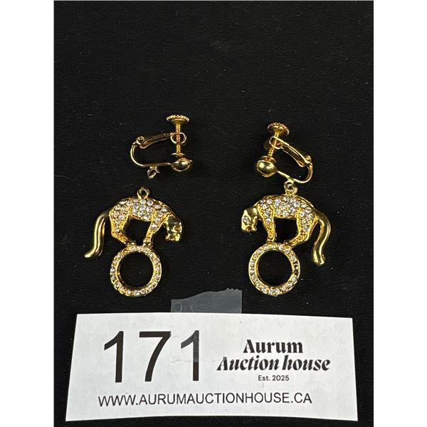 Cartier Tiger Dangle Earrings
