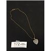 Image 3 : Vintage Gold Heart Necklace Marked 750 (98K) Plated