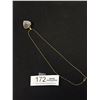 Image 4 : Vintage Gold Heart Necklace Marked 750 (98K) Plated