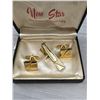 Image 3 : Vintage Gold Cufflink Set in Original Box