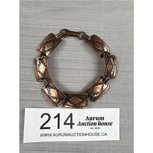 Vintage Copper Nvajo Bracelet
