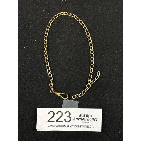 Anitque Watch Chain Marked 12k