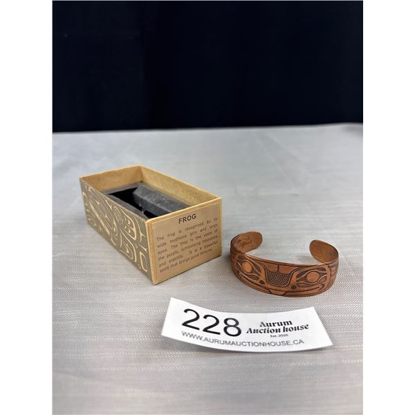 Newer West Coast Native Herold Jackson Elfred Copper Bracelet