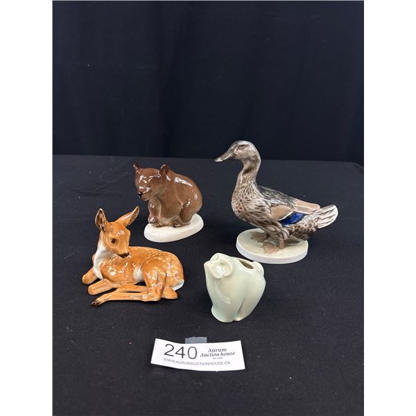 Nice Collectible Porcelain Lot of Figurines Bear,etc