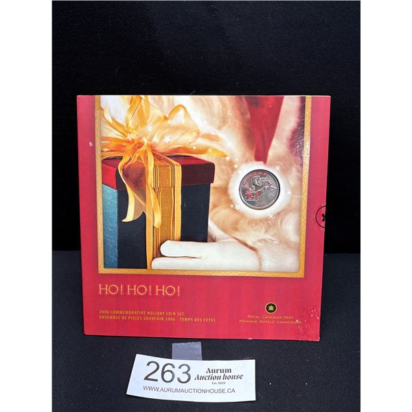 Unopened 2006 Royal Canadian Mint Year Set with Colourized Quarter