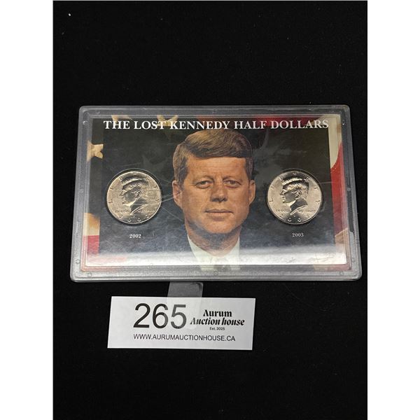 The Lost Kennedy Half Dollars 2002 + 2003 Were Not Released Into Circulation Only Made For Collector