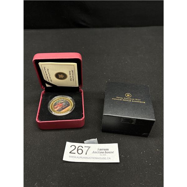 2009 50c Royal Canadian Mint Colourized Coin in Original Holder