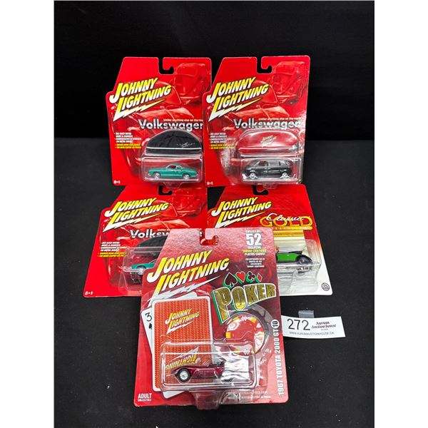 Lot of 5 Johnny Lightning Specialty Diecast Cars Sealed in Package