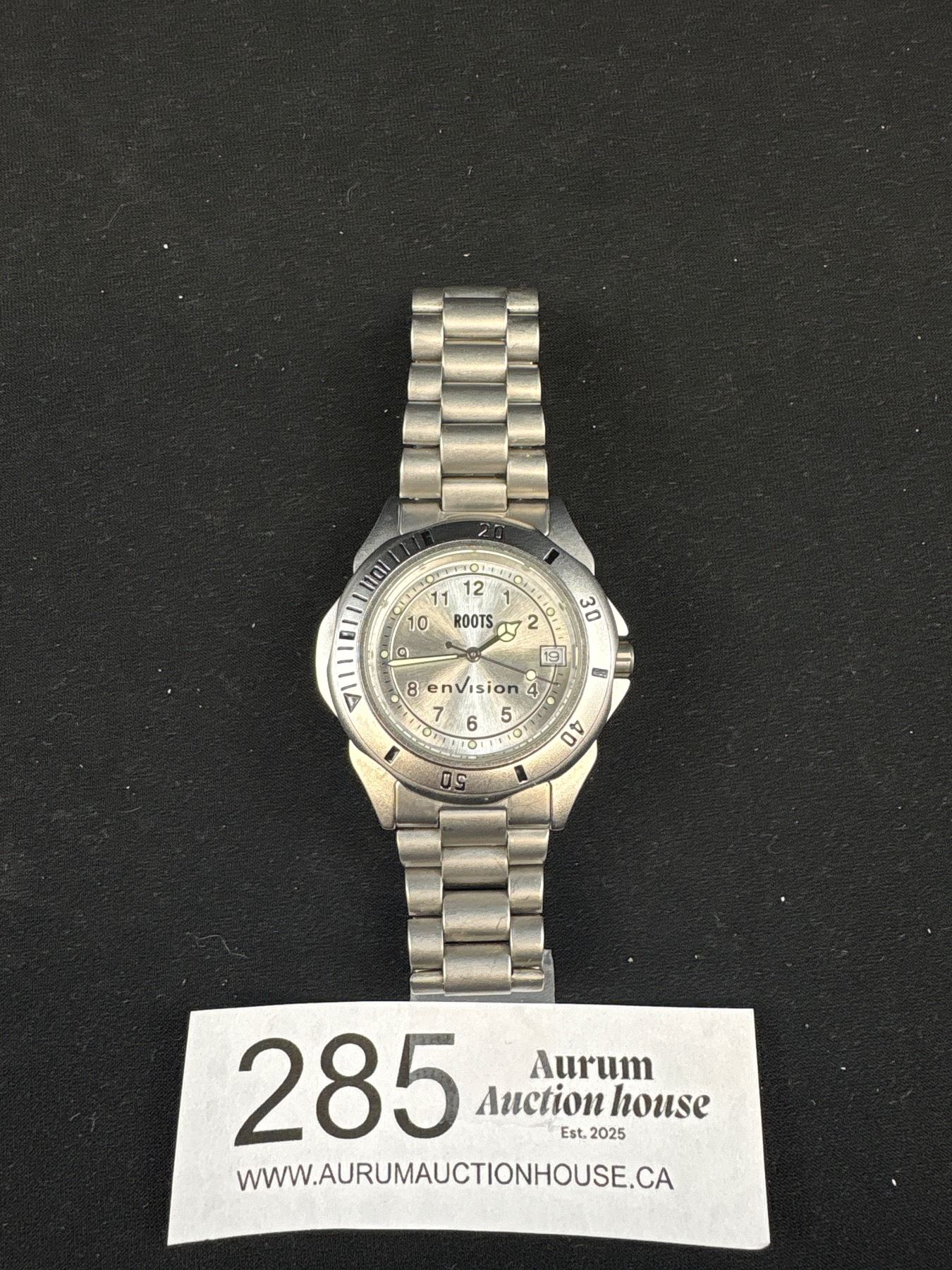 Roots Envision Quartz Watch Whistler Mountain R180, Stainless Steel ...