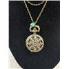 Image 2 : Unique Pendant Quartz Watch w/ Chain Necklace 28" L Battery Required