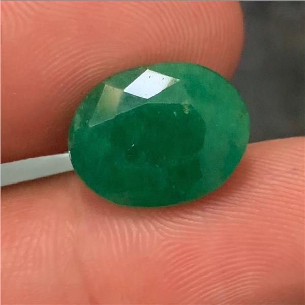 7.70ct Oval Mixed Cut Natural Colombian Emerald ($11,500 Appraisal)