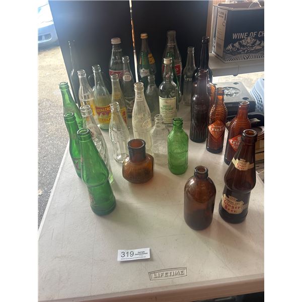 Large Lot of Collectible Pop Bottles Orange Crush, Vancouver Brewery, etc NO SHIPPING