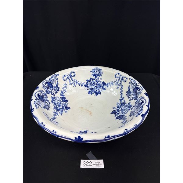 Lovely Blue Basin Bowl 1940