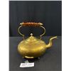 Image 1 : Beautiful Brass Teapot with Amber Handle