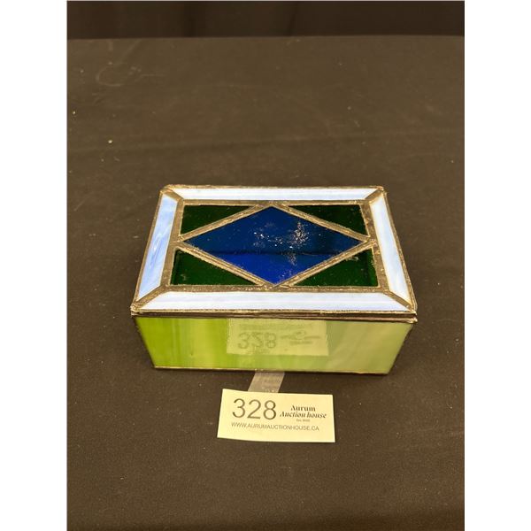 Lovely Handmade Stained Glass Box