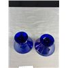 Image 3 : 5 Very Nice Blue Irredescant Sherbetdish Art Glass