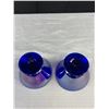 Image 5 : 5 Very Nice Blue Irredescant Sherbetdish Art Glass