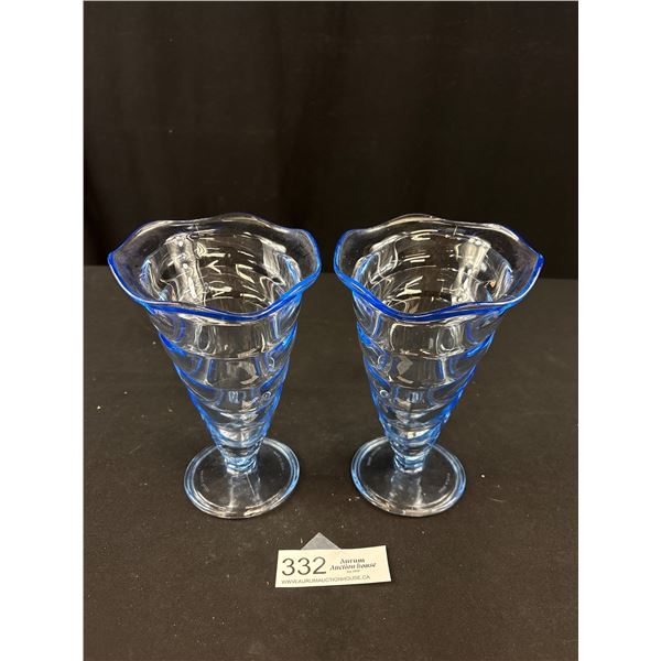 4 Made in Italy Blue Ice Cone Holder