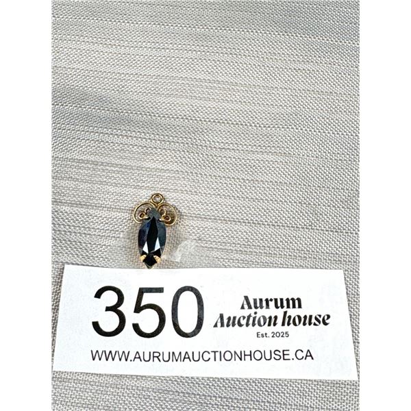 An Antique Hematite (Alaska Black Diamond)  Pendant