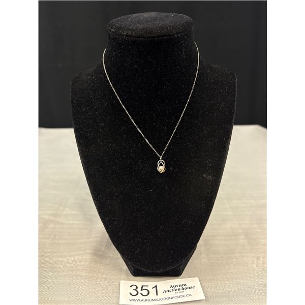 Pearl in a Cage Necklace (Chain Tests Sterling)