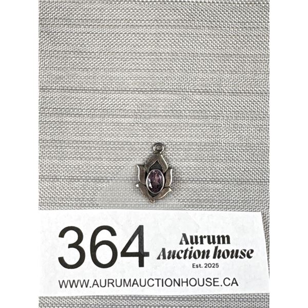 Very Pretty Sterling + Amethyst Pendant