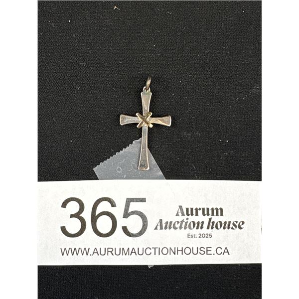 Sterling Silver Modernist Cross