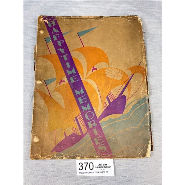 1930 Shell Oil (Radio Adverisitng) Book "Happy Time Memories"
