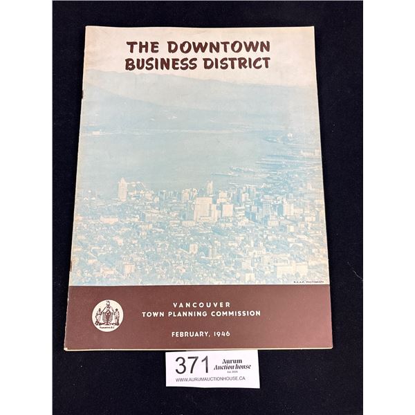 1946 Vancouver Downtown Business District Planning Book
