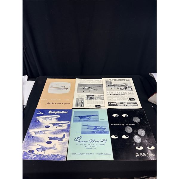A Lot of 1950s "Cessna" Aeroplane Brochures