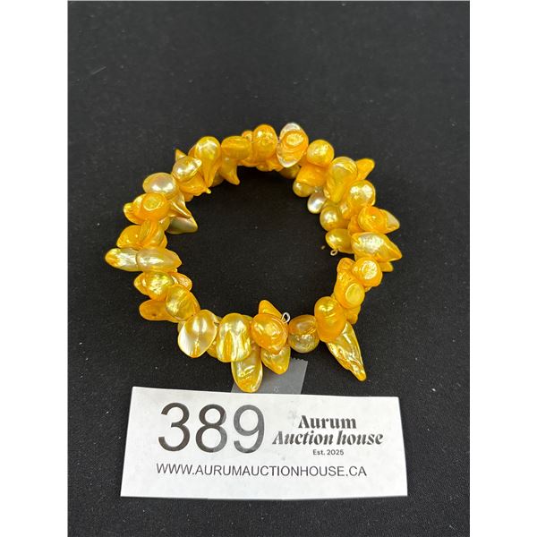 Triple Strand Genuine Pearls Bracelet