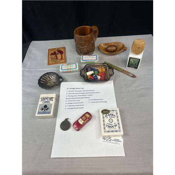 Nice Vintage Collectible Lot Vintage Monopoly Pieces, Playing Cards Etc