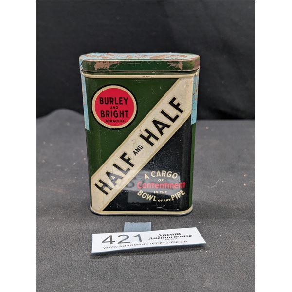 Vintage Half & Half Pocket Tobacco Tin