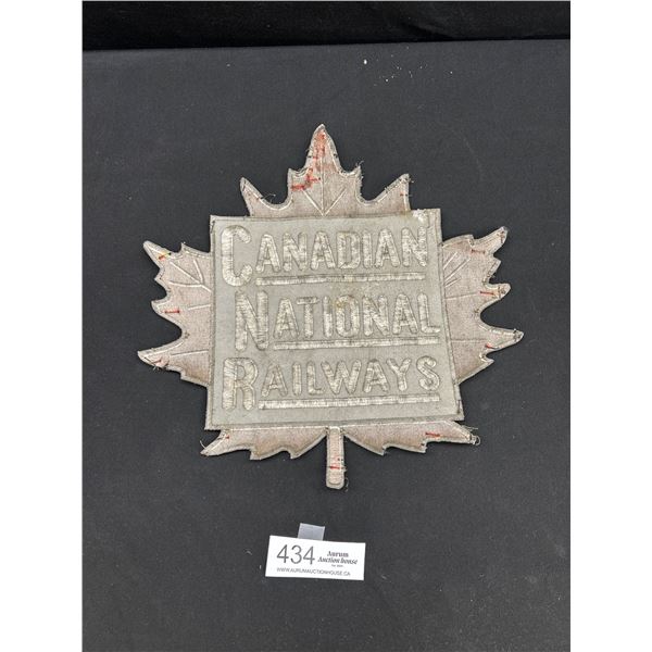 11" Tall Vintage Canadian National Railway Patch