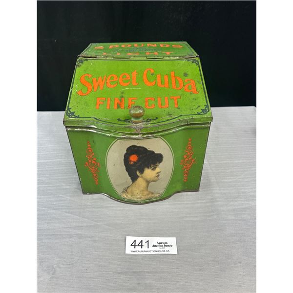 Early Sweet Cuba 5Lbs Store Counter Tobacco Tin