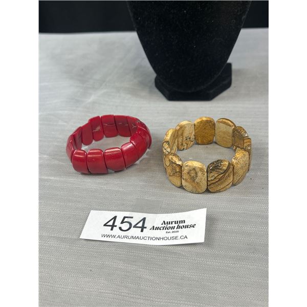 2 Stones Stretch Bracelets