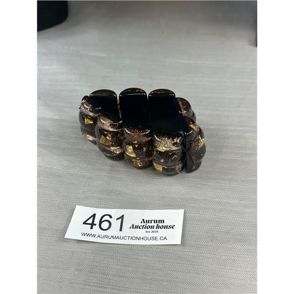 Large + Heavy Lucite Links Stretch Bracelet