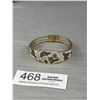 Image 1 : Nice Coloisonne Style Hinged Bangle